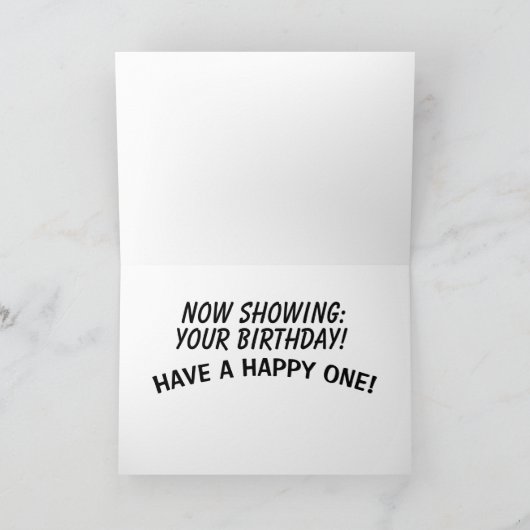 NEEF VERJAARDAGSKAARTEN, RIJDEN IN DE FILM KAART (Binnen)