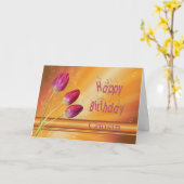 Neef, verjaardagstulpen vol zonneschijn kaart (Gele Bloem)