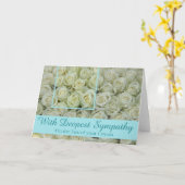 Neef verlies Sympathie roos kaart (Gele Bloem)