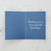 Neef vijf jaar gekleurde ballonnen kaart (Binnen)