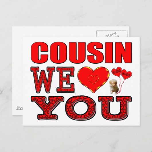 Neef we houden van je briefkaart (Voorkant / Achterkant)