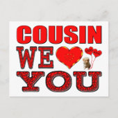 Neef we houden van je briefkaart (Voorkant)