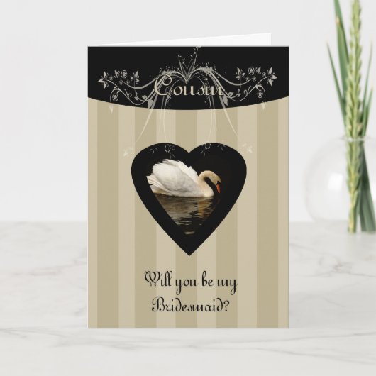 Neef Wil je mijn bruidsmeisje en stijlvolle klasse (Voorkant)