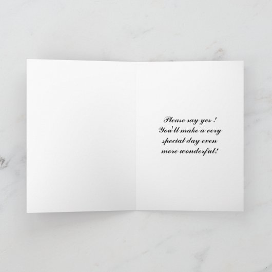 Neef, wil je mijn Maid of Honor zijn? Ivoor (Binnen)