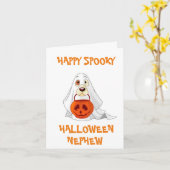 **NEEFJE** HEB EEN VROLIJKE EN SPOOKACHTIGE HALLOW KAART (Gele Bloem)