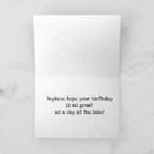 **NEEFJE** VERJAARDAG-ACHTIGE DAG AAN HET MEER! KA KAART (Binnen)