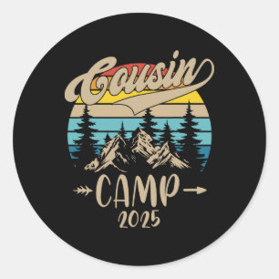 Neefjes Kamp 2025 Familie Vakantie Zomer Kamperen Ronde Sticker