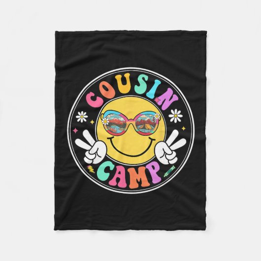Neefjes Kamp 2025 Grappige Camping Crew Zomer Fami Fleece Deken (Voorkant)