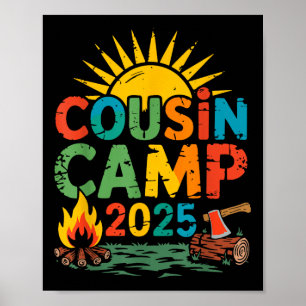 Neefjes Kamp 2025 Kamperen Kampvuur Zomer Vakantie Poster