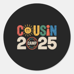 Neefjes Kamp 2025 Kamperen Kampvuur Zomer Vakantie Ronde Sticker