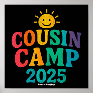 Neefjes Kamp 2025 Zomer Vakantie Pret Camping Poster