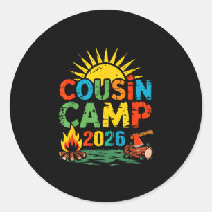 Neefjes kamp 2026 familie vakantie zomer kamperen ronde sticker