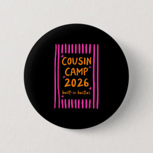 Neefjes kamp 2026 ingebouwde beste vrienden campin ronde button 5,7 cm
