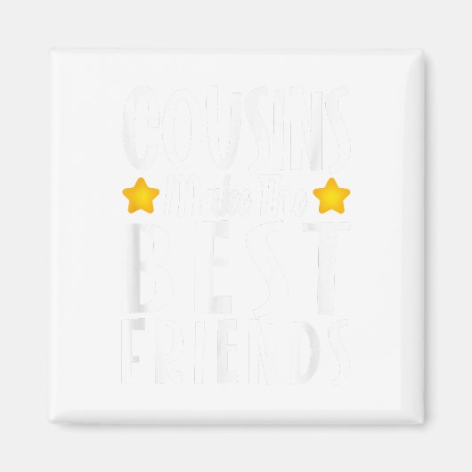 Neefjes maken de beste vrienden grappig shirt meis magneet (Voorkant)