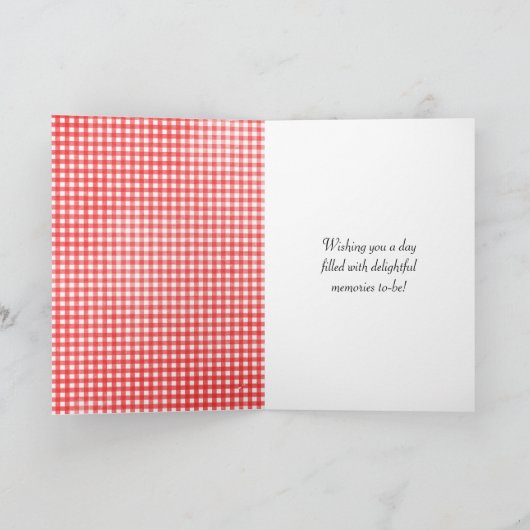 Neef's Birthday Polka Dot Daisy Kaart (Binnen)