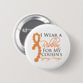 Neef's prikkelende moed - Leukemie Ronde Button 5,7 Cm (Voorkant /achterkant)