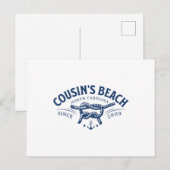 Neef's strand, NC de zomer die ik maakte Briefkaart (Voorkant / Achterkant)