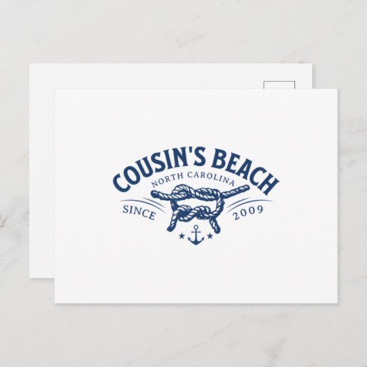 Neef's strand, NC de zomer die ik maakte Briefkaart (Voorkant / Achterkant)