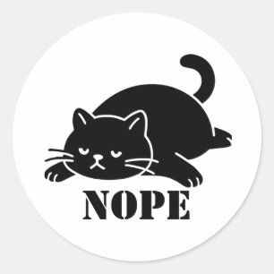 NEEJ Kat Grappig voor Kat Liefhebbers Ronde Sticker