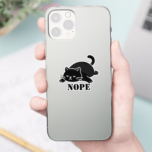 NEEJ Kat Grappig voor Kat Liefhebbers Sticker (Telefoon)