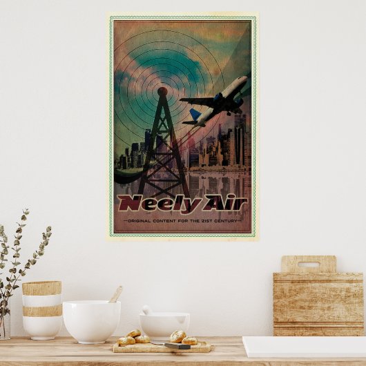 Neely Air logo poster, GROOT Poster (Keuken)