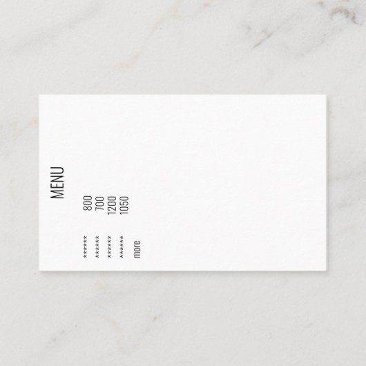 Neem 家飯専科おち 帰 り 宅 配 メ ニ ュ ー持uit visitekaartje (Achterkant)