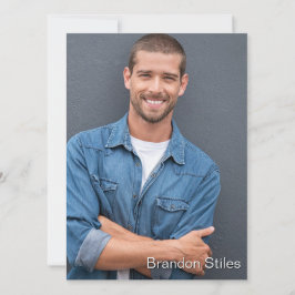 Neem 2 Hollywood Acteur Talent Promo Comp Kaart