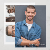 Neem 2 Hollywood Actor Talent Promo Comp Kaart (Voorkant / Achterkant)