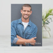 Neem 2 Hollywood Actor Talent Promo Comp Kaart (Staand voorkant)