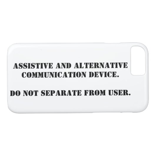 Neem AAC niet weg. Case-Mate iPhone Case (Achterkant (Horizontaal))