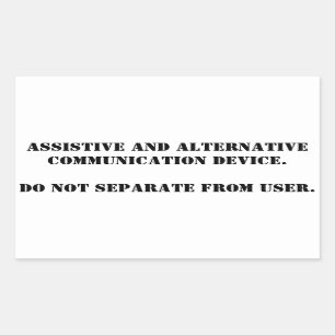 Neem AAC niet weg. Rechthoekige Sticker