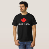 Neem Af Ya Hoser Canada ,Eh Leuk Design Van Esdoo T-shirt (Voorkant volledig)