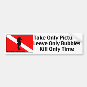 Neem alleen Afbeeldingen Bumpersticker in
