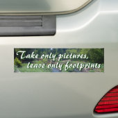 Neem alleen afbeeldingen die alleen voetafdrukken  bumpersticker (Op auto)