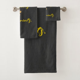 Neem alleen herinneringen, laat alleen voetafdrukk bad handdoek