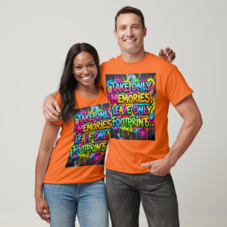 Neem Alleen Herinneringen Laat Alleen Voetafdrukke T-shirt