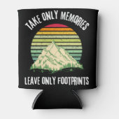 Neem alleen herinneringen mee die alleen voetafdru blikjeskoeler (Voorkant)