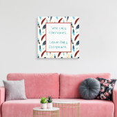 Neem alleen maar herinneringen. Laat alleen voetaf Canvas Afdruk (Insitu (Woonkamer))