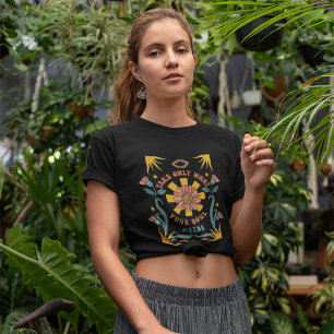 Neem alleen wat je ziel nodig heeft Boho Floral T-shirt
