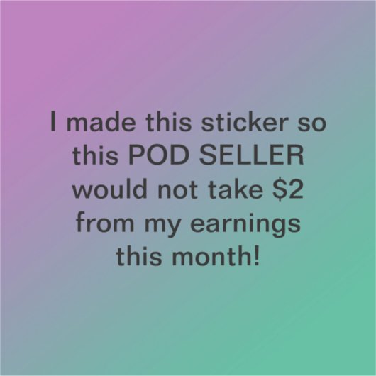 Neem alsjeblieft mijn $2 niet sticker (Voorkant)