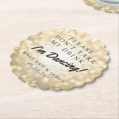 "Neem alsjeblieft mijn Drink niet mee" Wedding Par Kartonnen Onderzetters (Gekanteld)