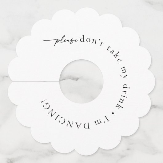 Neem alsjeblieft mijn Drink wijnglas Labels niet (Voorkant)