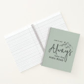 Neem altijd de High Road Sage Motivatie Notitieboek (Binnen)