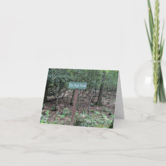 Neem altijd de hoge weg kaart