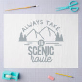 Neem altijd de Schilderachtig route avontuur verke Tissuepapier (Craft)