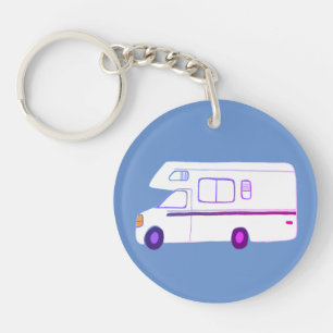 NEEM ALTIJD DE SCHILDERACHTIG ROUTE Motorhome Camp Sleutelhanger