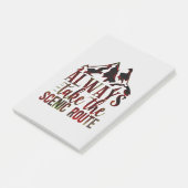 Neem altijd de Schilderachtig route. Post-It Notes (Schuin)