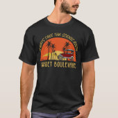 NEEM ALTIJD DE SCHILDERACHTIG ROUTE SUNSET BOULEVA T-SHIRT (Voorkant)