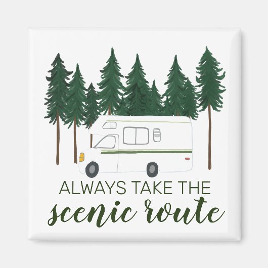 NEEM ALTIJD DE SCHILDERACHTIG ROUTE VANWEGE DE WEG MAGNEET (Voorkant)