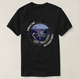 Neem altijd de schilderachtige route Avontuur lief T-shirt